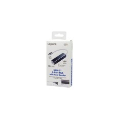 LogiLink USB-C 3-Port Hub Card Reader - Enhance Your Connectivity with 3 USB Ports!